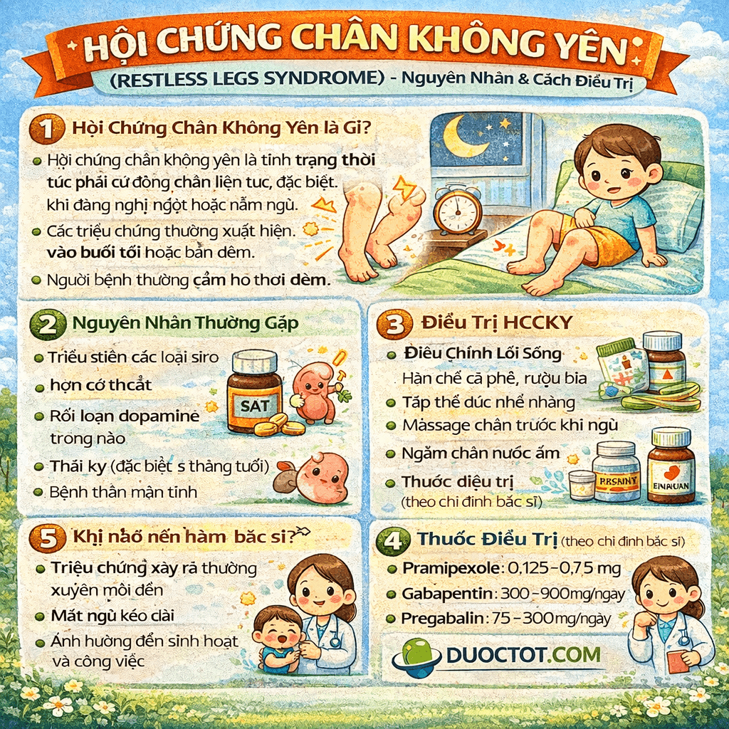 HỘI CHỨNG CHÂN KHÔNG YÊN (RESTLESS LEGS SYNDROME)